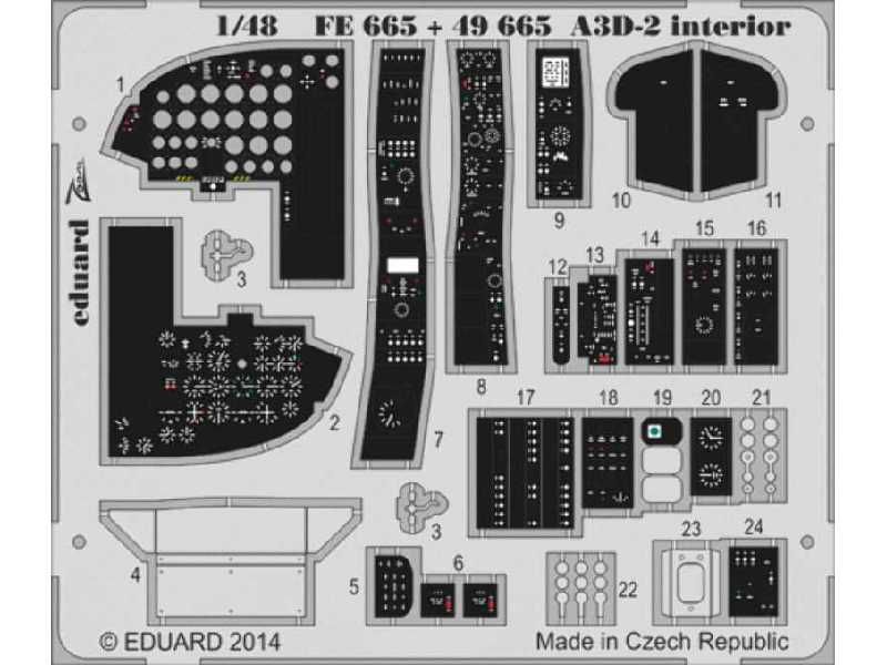 A3D-2 interior S. A. 1/48 - Trumpeter - zdjęcie 1