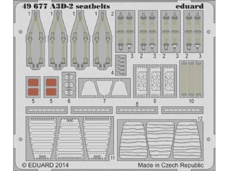 A3D-2 seatbelts 1/48 - Trumpeter - zdjęcie 1