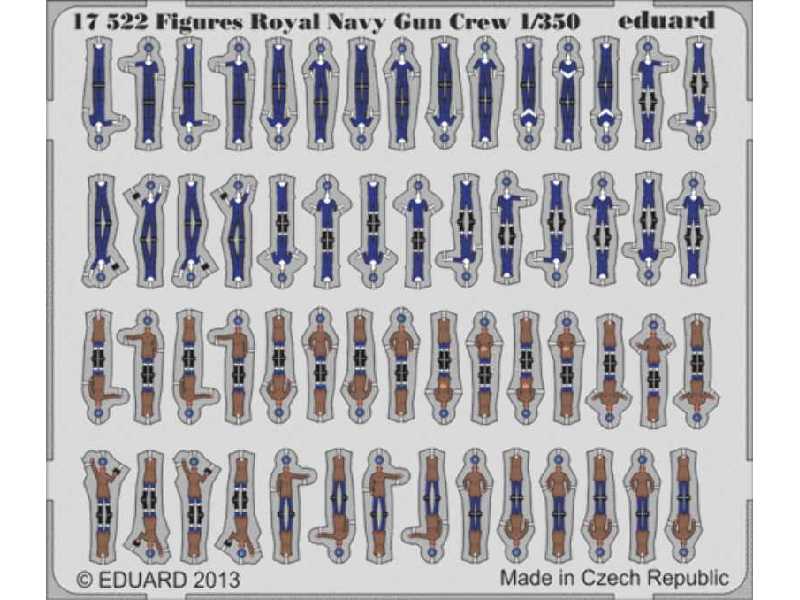 Figures Royal Navy Gun Crew S. A. 3D 1/350 - zdjęcie 1