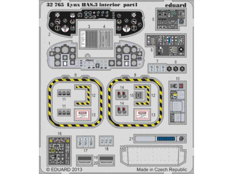 Lynx HAS.3 interior S. A. 1/32 - Revell - zdjęcie 1 Lynx HAS.3 interior S. A. 1/32 - Revell - zdjęcie 1