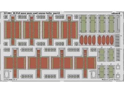 B-25J nose guns and ammo belts 1/32 - Hk Models - zdjęcie 2