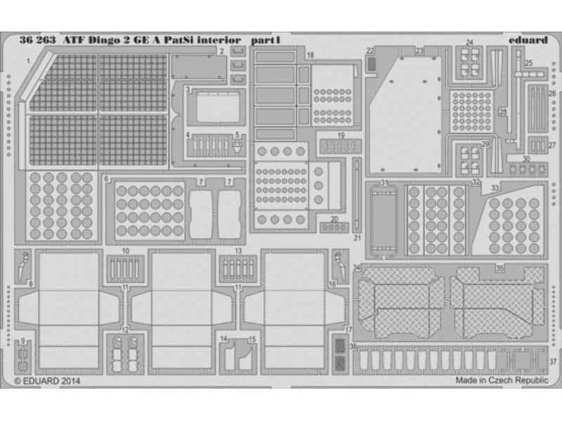 ATF Dingo 2 GE A PatSi interior 1/35 - Revell - zdjęcie 1