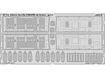 Gloster Javelin FAW.9/9R air brakes 1/48 - Airfix - zdjęcie 1