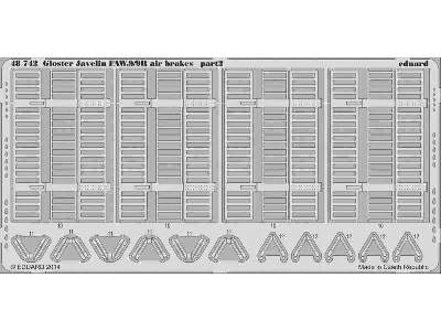 Gloster Javelin FAW.9/9R air brakes 1/48 - Airfix - zdjęcie 3