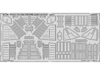 Gloster Javelin FAW.9/9R undercarriage 1/48 - Airfix - zdjęcie 2