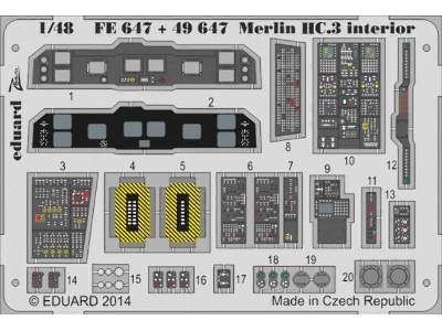 Merlin HC.3 interior S. A. 1/48 - Airfix - zdjęcie 1