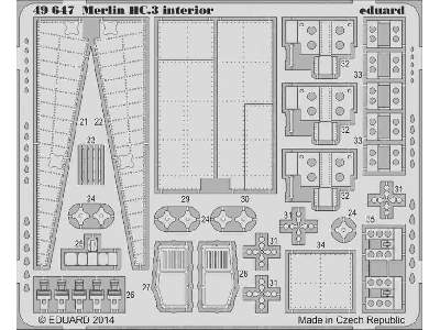 Merlin HC.3 interior S. A. 1/48 - Airfix - zdjęcie 3