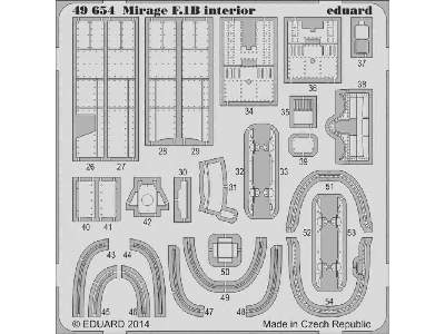 Mirage F.1B interior S. A. 1/48 - Kitty Hawk - zdjęcie 3