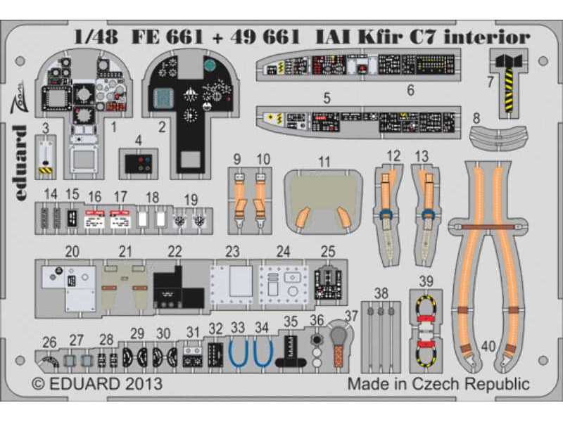 IAI Kfir C7 interior S. A. 1/48 - Amk - zdjęcie 1 IAI Kfir C7 interior S. A. 1/48 - Amk - zdjęcie 1