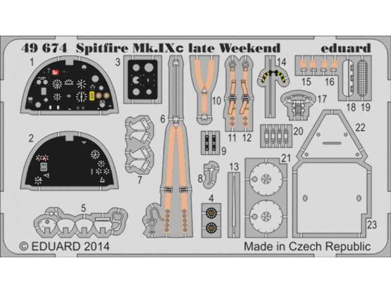 Spitfire MK. IXc late WEEKEND 1/48 - Eduard - zdjęcie 1 Spitfire MK. IXc late WEEKEND 1/48 - Eduard - zdjęcie 1
