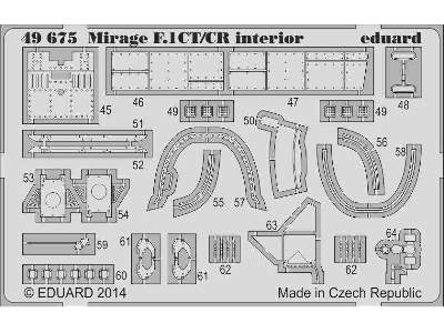 Mirage F.1CT/ CR interior S. A. 1/48 - Kitty Hawk - zdjęcie 3