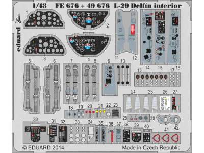 L-29 Delfin interior S. A. 1/48 - Amk - zdjęcie 1