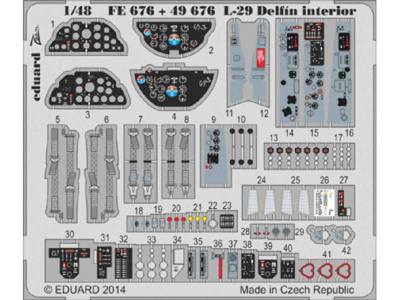 L-29 Delfin interior S. A. 1/48 - Amk - zdjęcie 1