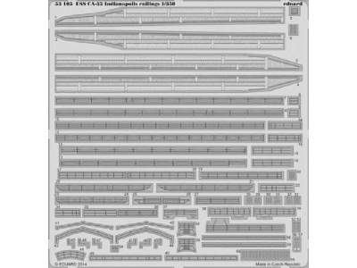 USS CA-35 Indianapolis railings 1/350 - Academy Minicraft - zdjęcie 1