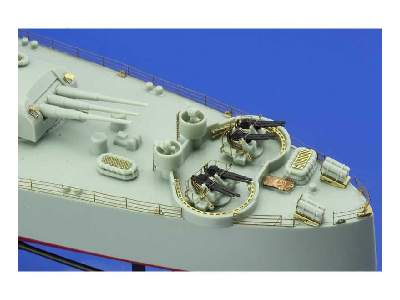 USS CA-35 Indianapolis railings 1/350 - Academy Minicraft - zdjęcie 4