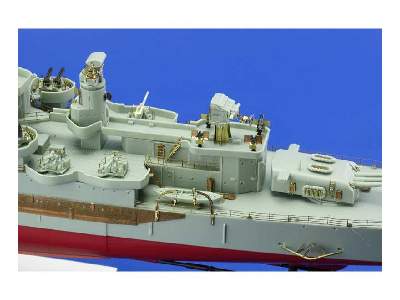 USS CA-35 Indianapolis railings 1/350 - Academy Minicraft - zdjęcie 5