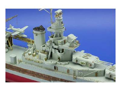 USS CA-35 Indianapolis railings 1/350 - Academy Minicraft - zdjęcie 6