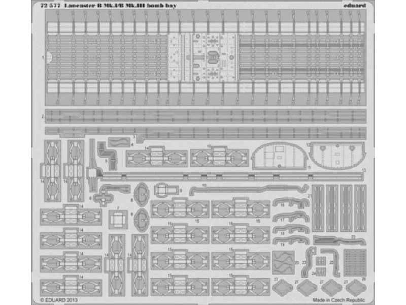 Lancaster B Mk. I/B Mk. III bomb bay 1/72 - Airfix - zdjęcie 1