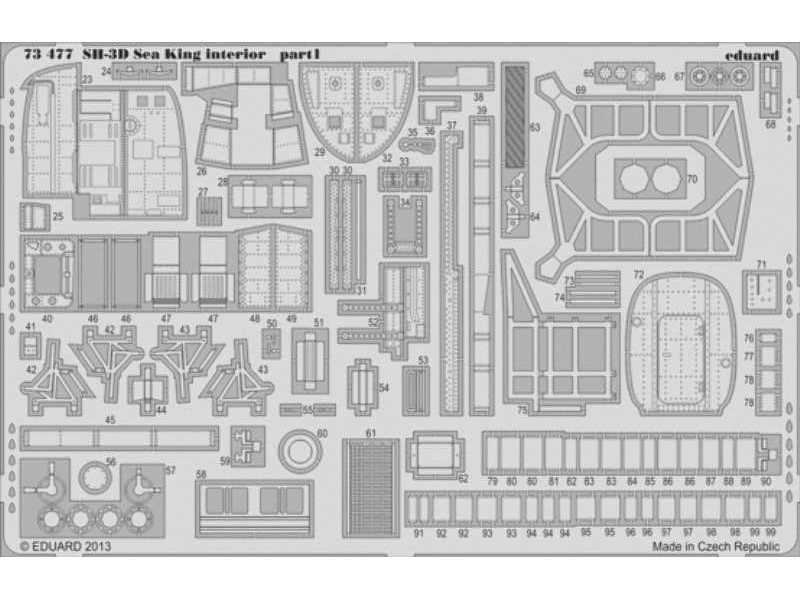 SH-3D Sea King interior S. A. 1/72 - Cyber Hobby - zdjęcie 1 SH-3D Sea King interior S. A. 1/72 - Cyber Hobby - zdjęcie 1