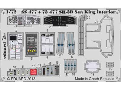 SH-3D Sea King interior S. A. 1/72 - Cyber Hobby - zdjęcie 1