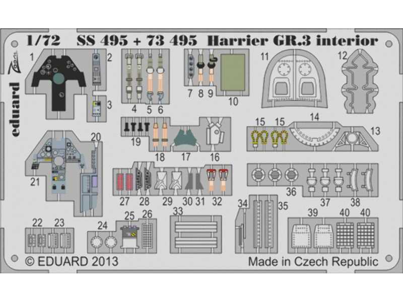 Harrier GR.3 interior S. A. 1/72 - Airfix - zdjęcie 1 Harrier GR.3 interior S. A. 1/72 - Airfix - zdjęcie 1
