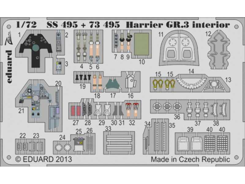 Harrier GR.3 interior S. A. 1/72 - Airfix - zdjęcie 1