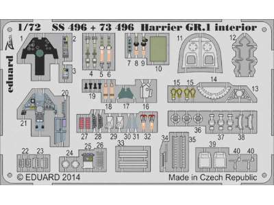 Harrier GR. interior 1 S. A. 1/72 - Airfix - zdjęcie 1