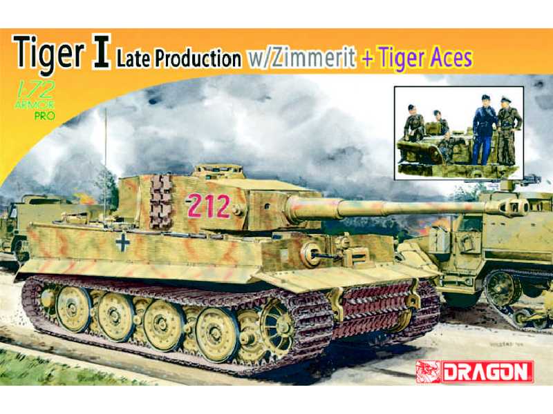 Pz.Kpfw.VI Ausf.E Tiger I Late Production w/Zimmerit Tiger Aces - zdjęcie 1 Pz.Kpfw.VI Ausf.E Tiger I Late Production w/Zimmerit Tiger Aces - zdjęcie 1