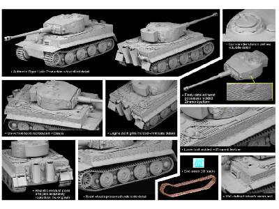 Pz.Kpfw.VI Ausf.E Tiger I Late Production w/Zimmerit  Tiger Aces - zdjęcie 2
