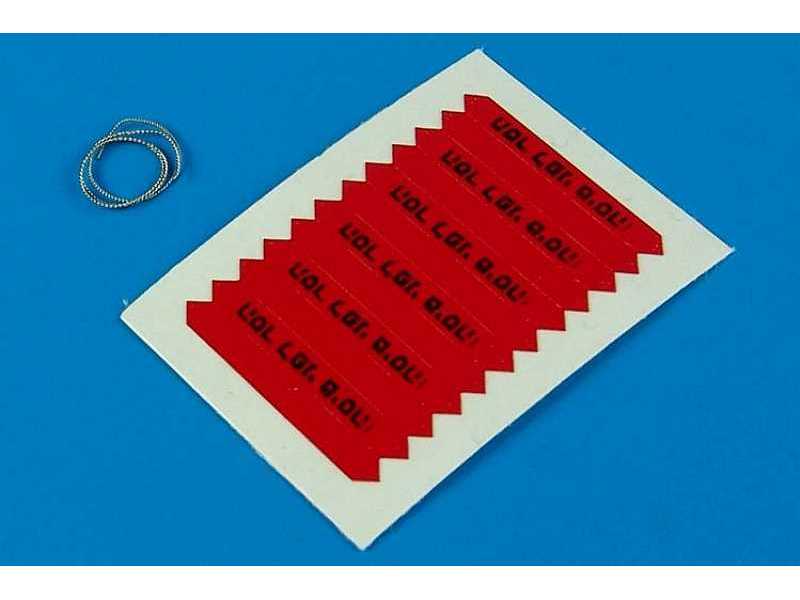 Remove before flight flags - IDF - black lettering  - zdjęcie 1