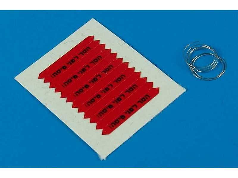 Remove before flight flags - IDF - black lettering - zdjęcie 1 Remove before flight flags - IDF - black lettering - zdjęcie 1