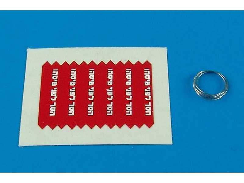 Remove before flight flags - IDF - white lettering  - zdjęcie 1
