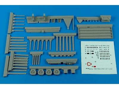 USAF F-2A flightline trailer (steel platform with racks)  - zdjęcie 1