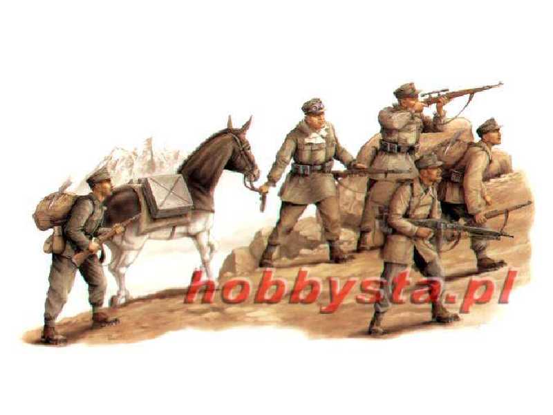 German Gebirgsjager w/donkeys - zdjęcie 1 German Gebirgsjager w/donkeys - zdjęcie 1