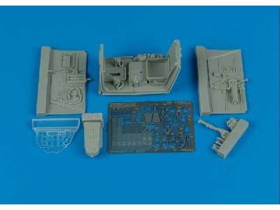 Bf 109K cockpit set - Hasegawa - zdjęcie 1