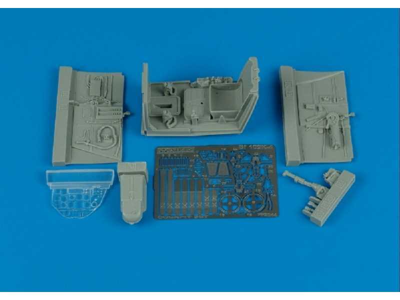 Bf 109K cockpit set - Hasegawa - zdjęcie 1