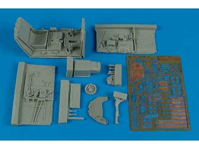 Bf 109F-2/F-4 cockpit set - Hasegawa - zdjęcie 1