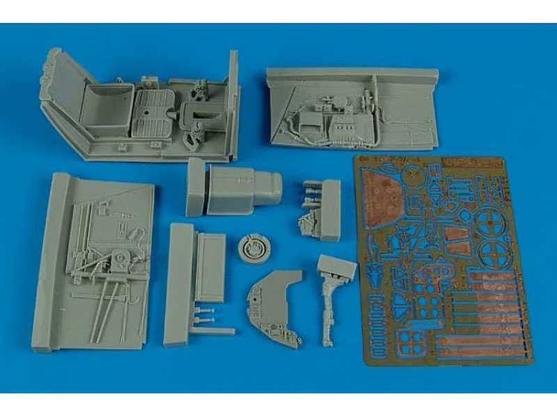 Bf 109F-2/F-4 cockpit set - Hasegawa - zdjęcie 1 Bf 109F-2/F-4 cockpit set - Hasegawa - zdjęcie 1