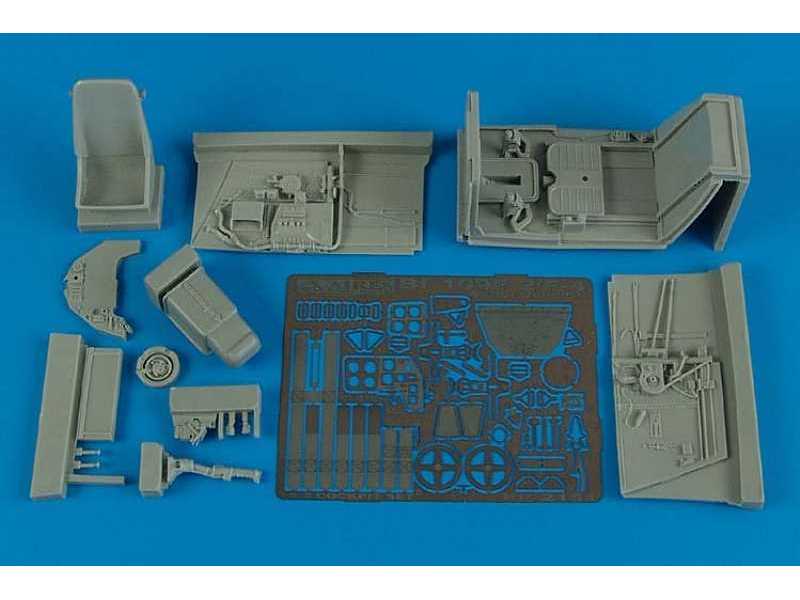 Bf 109F-2/F-4 early cockpit set - Hasegawa - zdjęcie 1 Bf 109F-2/F-4 early cockpit set - Hasegawa - zdjęcie 1