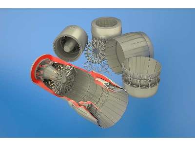 MiG-29A/K/M/UB/UM Fulcrum exhaust nozzles - Trumpeter - zdjęcie 1