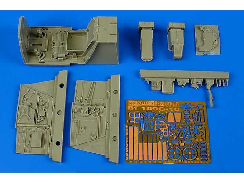 Bf 109G-10 cockpit set - Revell - zdjęcie 1