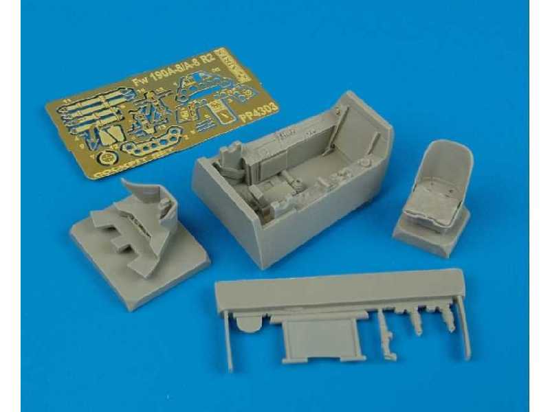 Fw 190A-8/A-8 R2 cockpit set - Tamiya - zdjęcie 1