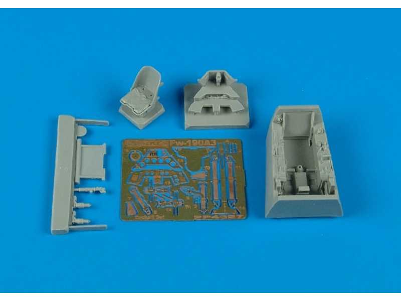Fw 190A-3 cockpit set - Hasegawa - zdjęcie 1 Fw 190A-3 cockpit set - Hasegawa - zdjęcie 1