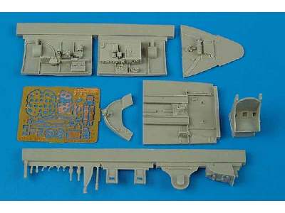 F6F-5 Hellcat cockpit set - Hasegawa - zdjęcie 1