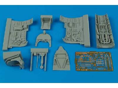 Spitfire Mk. V cockpit set - Hasegawa - zdjęcie 1