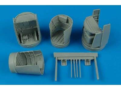 Heinkel He 219A-7 main wheel bays - Tamiya - zdjęcie 1