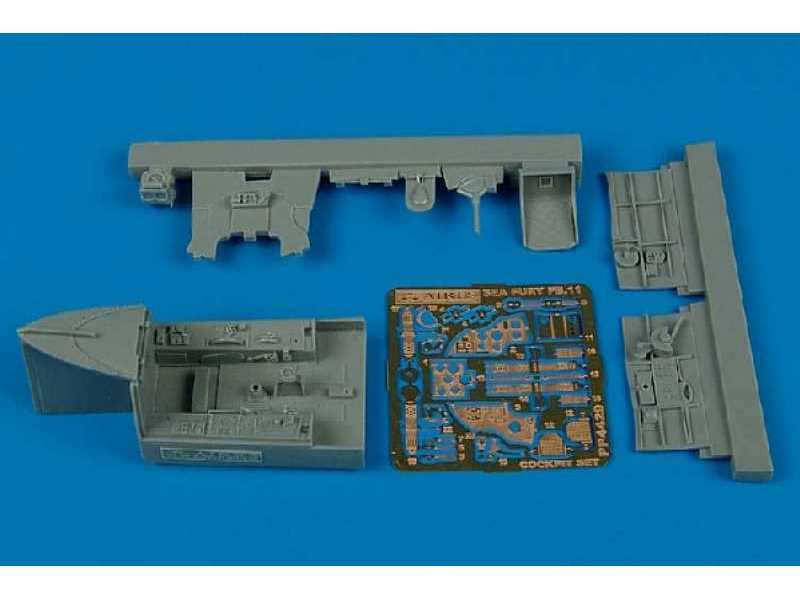 Sea Fury cockpit set - Trumpeter - zdjęcie 1
