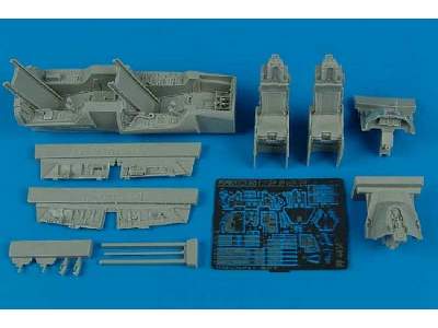 F-16D block 30 fighting Falcon cockpit set - Hasegawa - zdjęcie 1