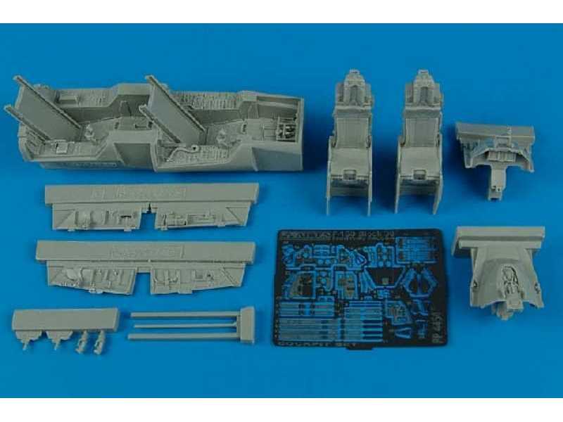 F-16D block 30 fighting Falcon cockpit set - Hasegawa - zdjęcie 1