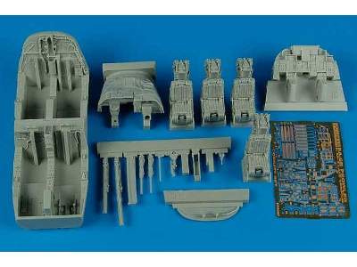 EA-6B Prowler ICAP-2 (late) cockpit set - Kinetic - zdjęcie 1